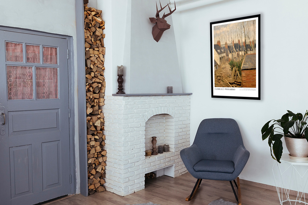 Print Poster Pissarro Painting Style, a Seasonal Illustration by Vibrand Studio (Photo 6 of 14)