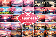 Japanese Wallpaper, a Wallpaper Graphic by Forhadx5 (Thumbnail 1 of 8)