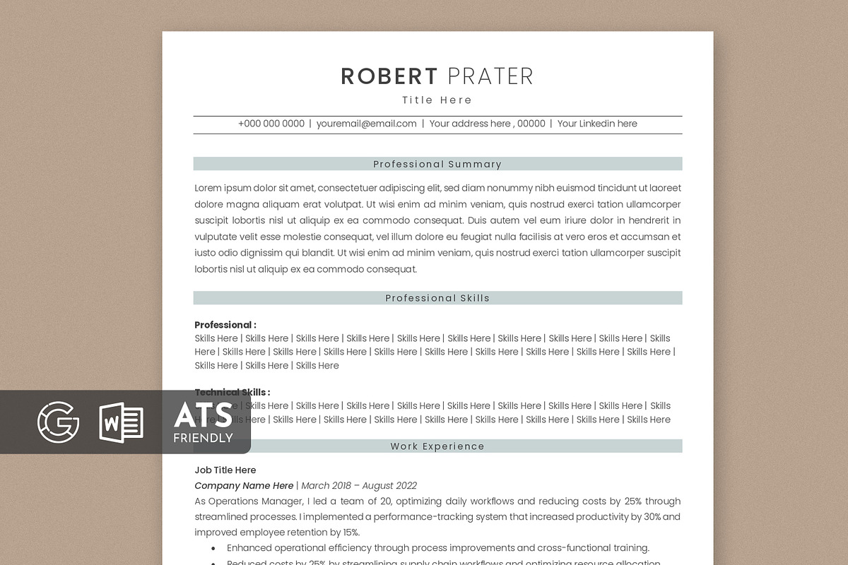 ATS Resume Template