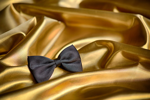 Black bow tie