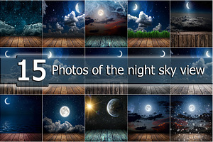 Night sky and table top, an Arts & Entertainment Photo by vovan