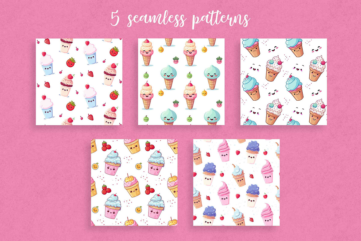 Cute and fun Ice cream design bundle, an Object Graphic by Doodle emporium (Photo 10 of 14)
