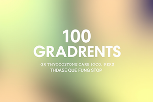 100 Gradients For Photoshop And AI