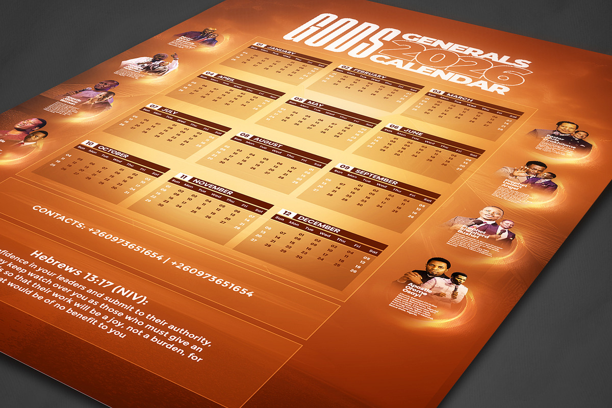 2026 Church Calendar Template Bundle, a Flyer Template by church flyer templates (Photo 9 of 9)
