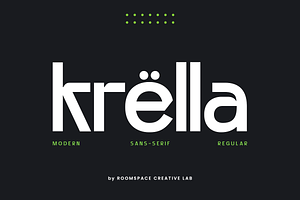 Krella - Modern Logo Font, a Sans Serif Font by roomspace creative lab