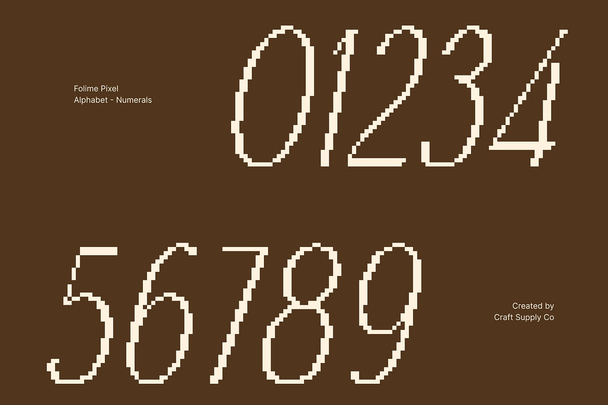 Folime Pixel, a Sans Serif Font by Craft Supply Co. (Photo 4 of 8)