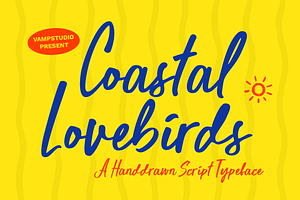 Coastal Lovebirds - Handdrawn Script