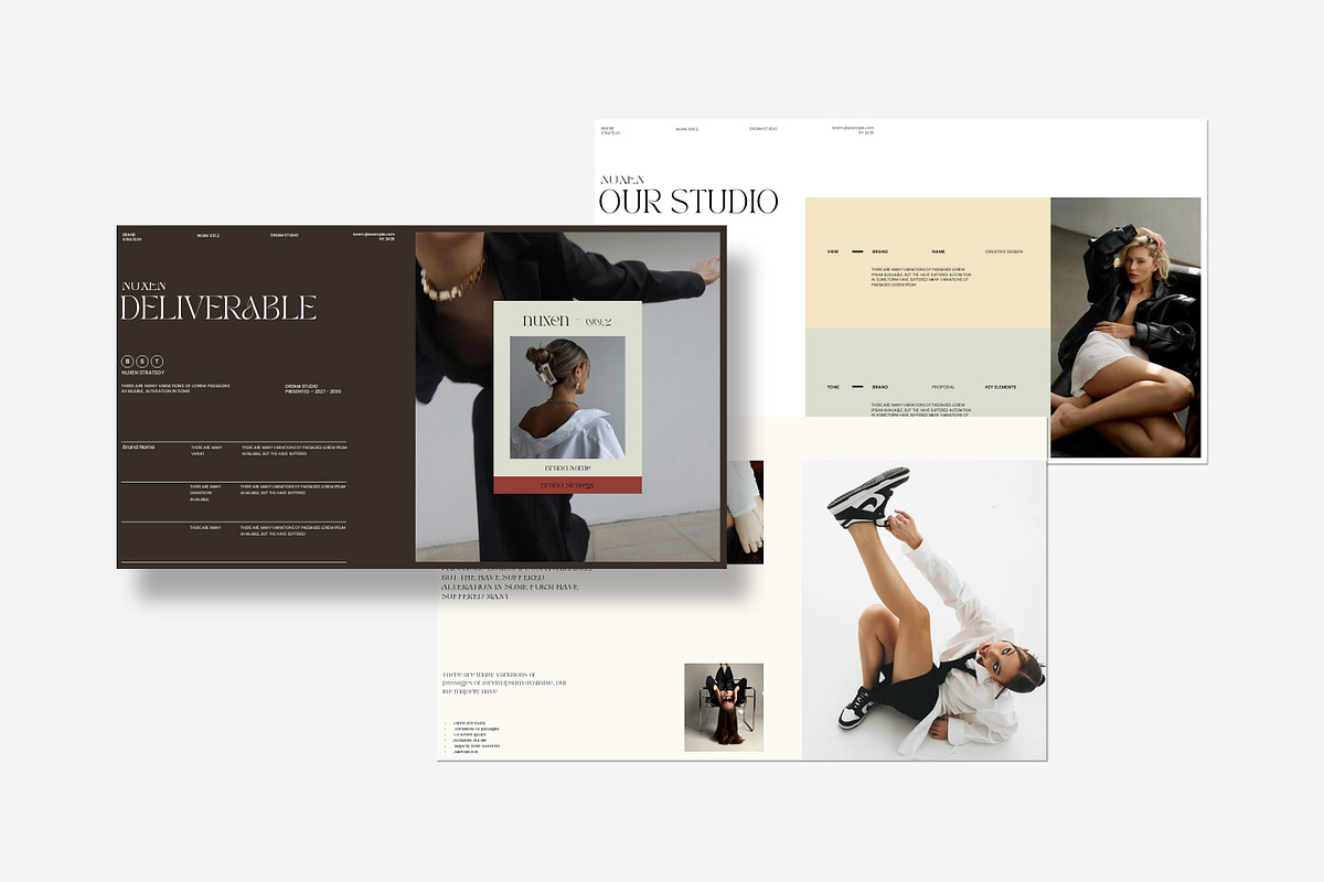 Nuxen Brand Strategy Presentation Te, a Presentation Template by Slide-Agency (Photo 2 of 11)