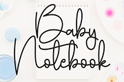 Baby Notebook | Script Font, a Handwritten Font by Scratchones (Thumbnail 1 of 8)
