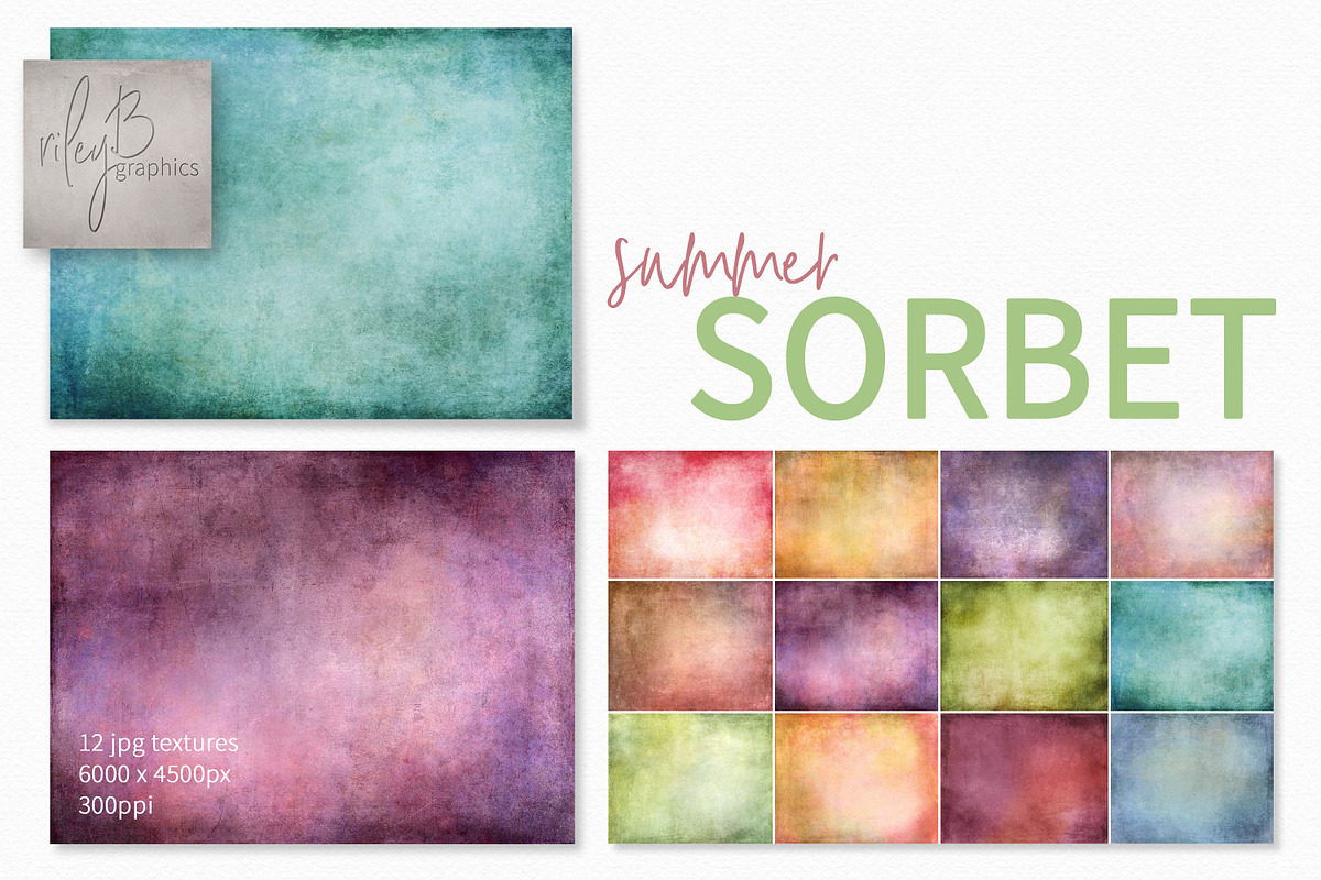 Summer Sorbet Textures, a Texture Graphic by rileyBgraphics (Photo 1 of 8)