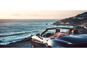 Convertible Road Trip Along the, a Transportation Photo by Rodica Ciorba