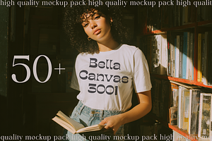 White Bella Canvas 3001 Mockup Pack