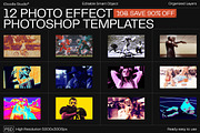 12 Photo Effect Templates, a Layer Style Add-On by iDoodle Studio (Thumbnail 1 of 6)