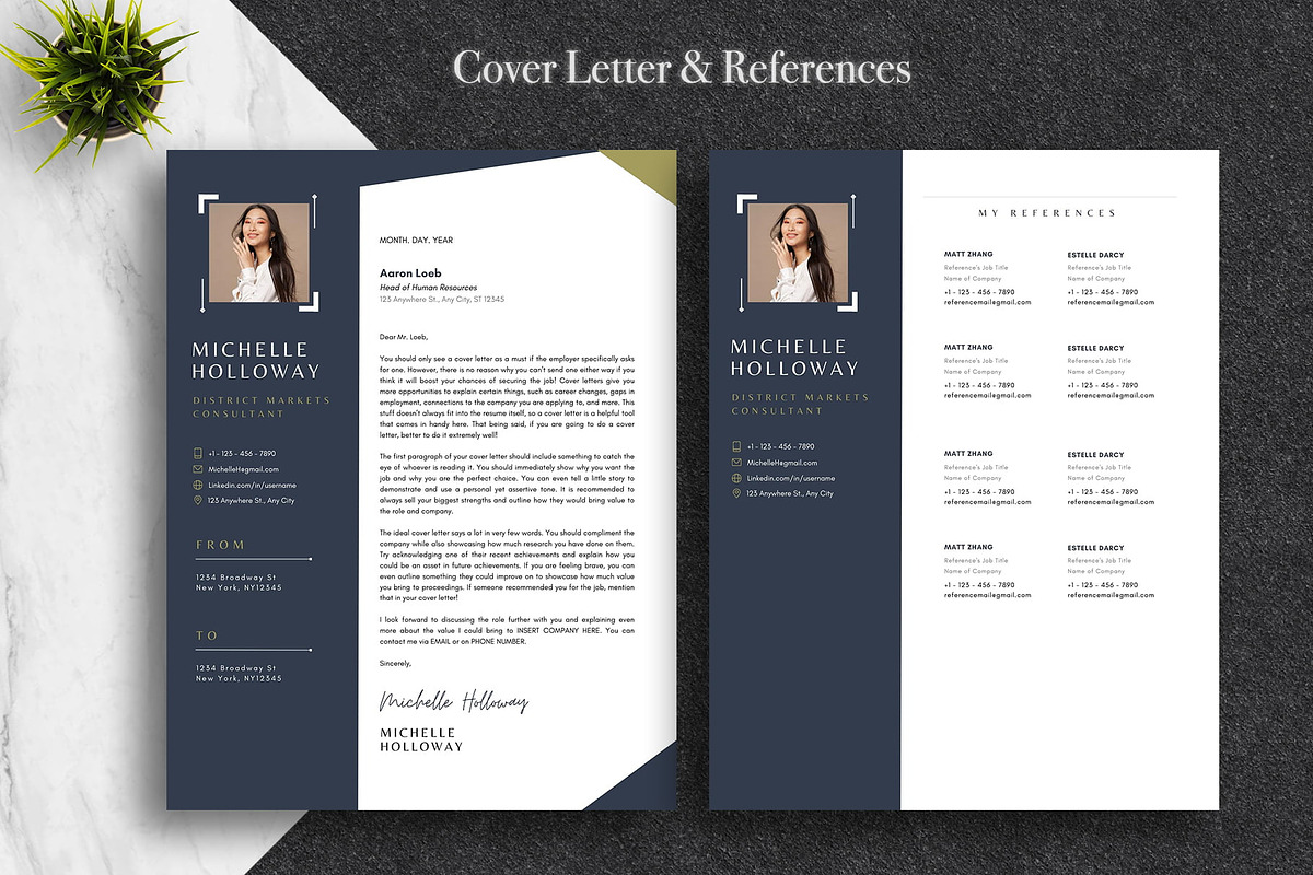 Modern Resume Template Pack | Canva, a Resume Template by Lux Resume (Photo 4 of 9)