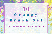 Grungy Photoshop & Procreate Brushes, a Brush Add-On by ArtCo (Thumbnail 1 of 2)