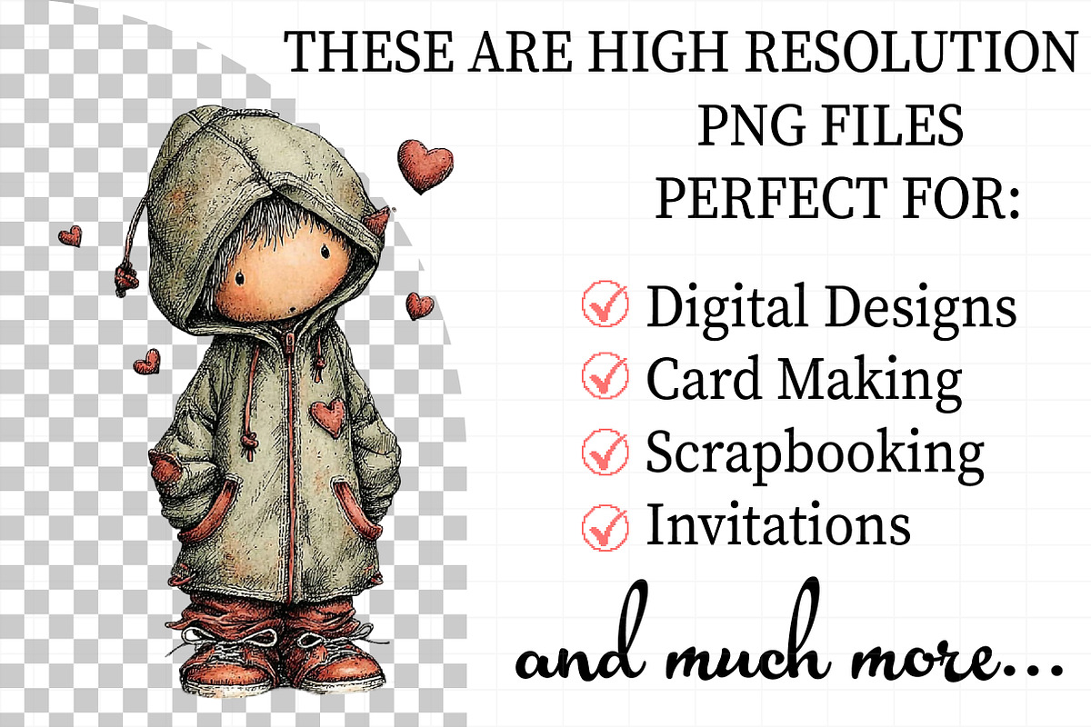 Quirky Valentine Boy PNG Set, an Illustration by Daily.Designs (Photo 2 of 5)