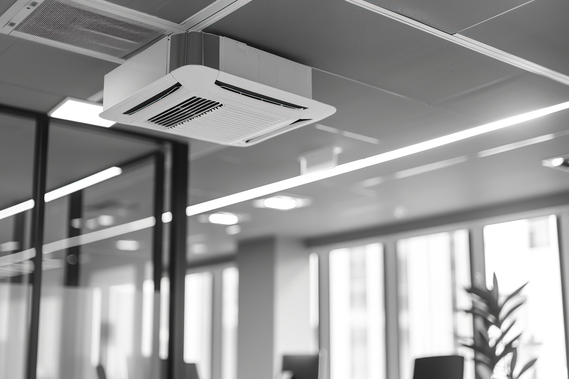 Ceiling mounted cassette type air conditioner, a Technology Photo by ...