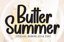 Butter Summer | Script Font