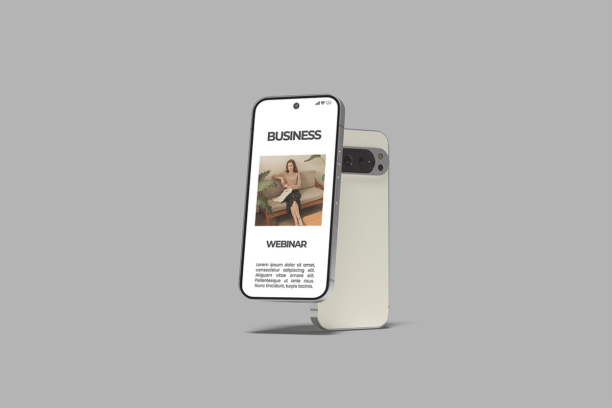 Smartphone Screen Mockup, a Device Mockup by lamorastudio (Photo 2 of 11)
