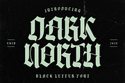 Dark North - Blackletter Font, a Blackletter Font by Burhan Afif (Thumbnail 1 of 7)