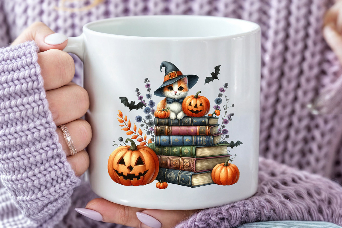 Watercolor Happy Halloween Clipart, an Illustration by Rose Art (Photo 4 of 7)