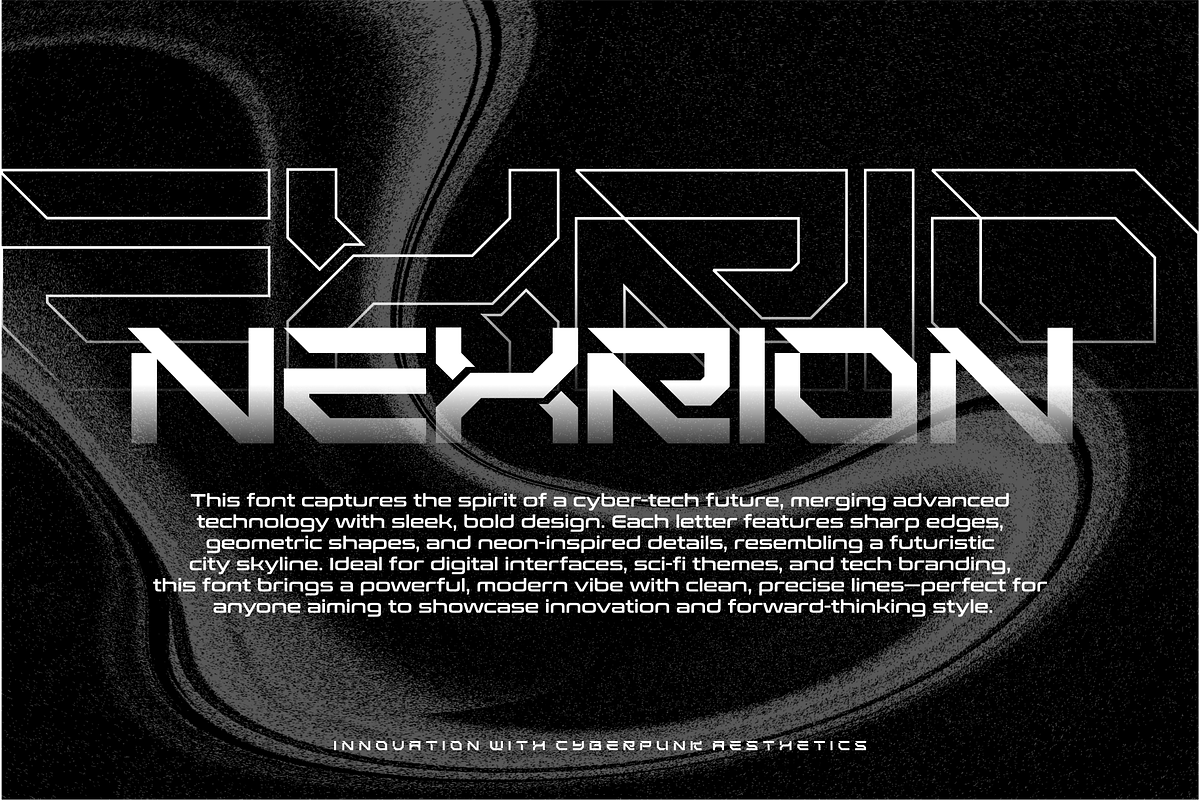 GRAVIX - TECHNOCYBER DISPLAY FONT, a Font by Vroz Studio (Photo 4 of 8)