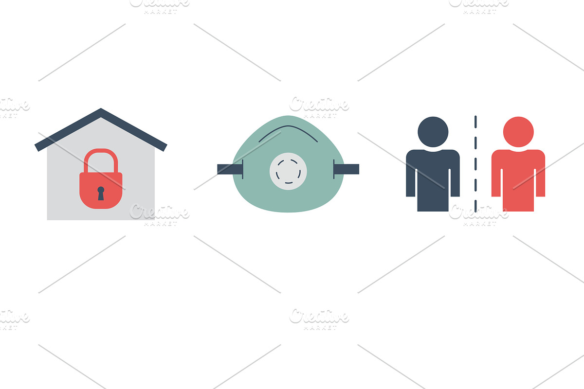 Covid 19 vector icons + Infographics, an Outline Icon by Paper Cards (Photo 5 of 5)