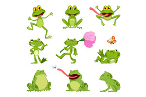 Funny Cartoon Frog Collection