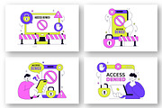 10 Access Denied Illustration, a Technology Illustration by denayunebgt (Thumbnail 3 of 4)