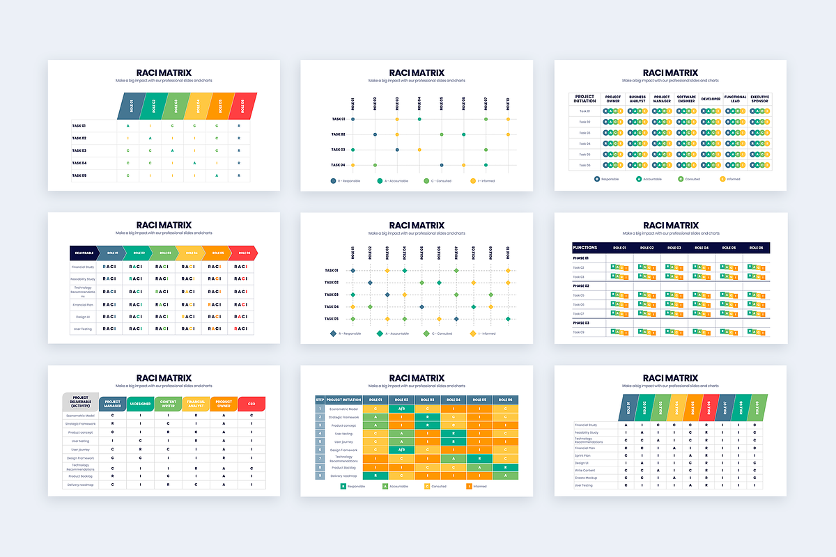 RACI Matrix Powerpoint Template, a Presentation Template by Slidesmash (Photo 3 of 4)