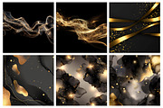Black And Gold Abstract Background, an Illustration by RobertsArt (Thumbnail 2 of 5)