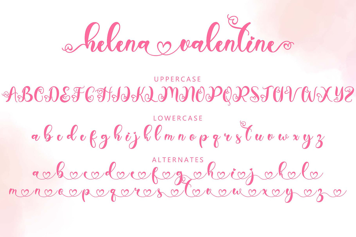 Helena Valentine, a Handwritten Font by Yoga Letter (Photo 6 of 8)