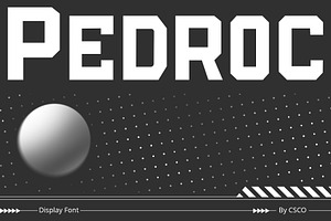 Pedroc Display Typeface