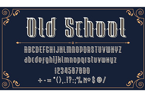 Western Retro Font, Typeset