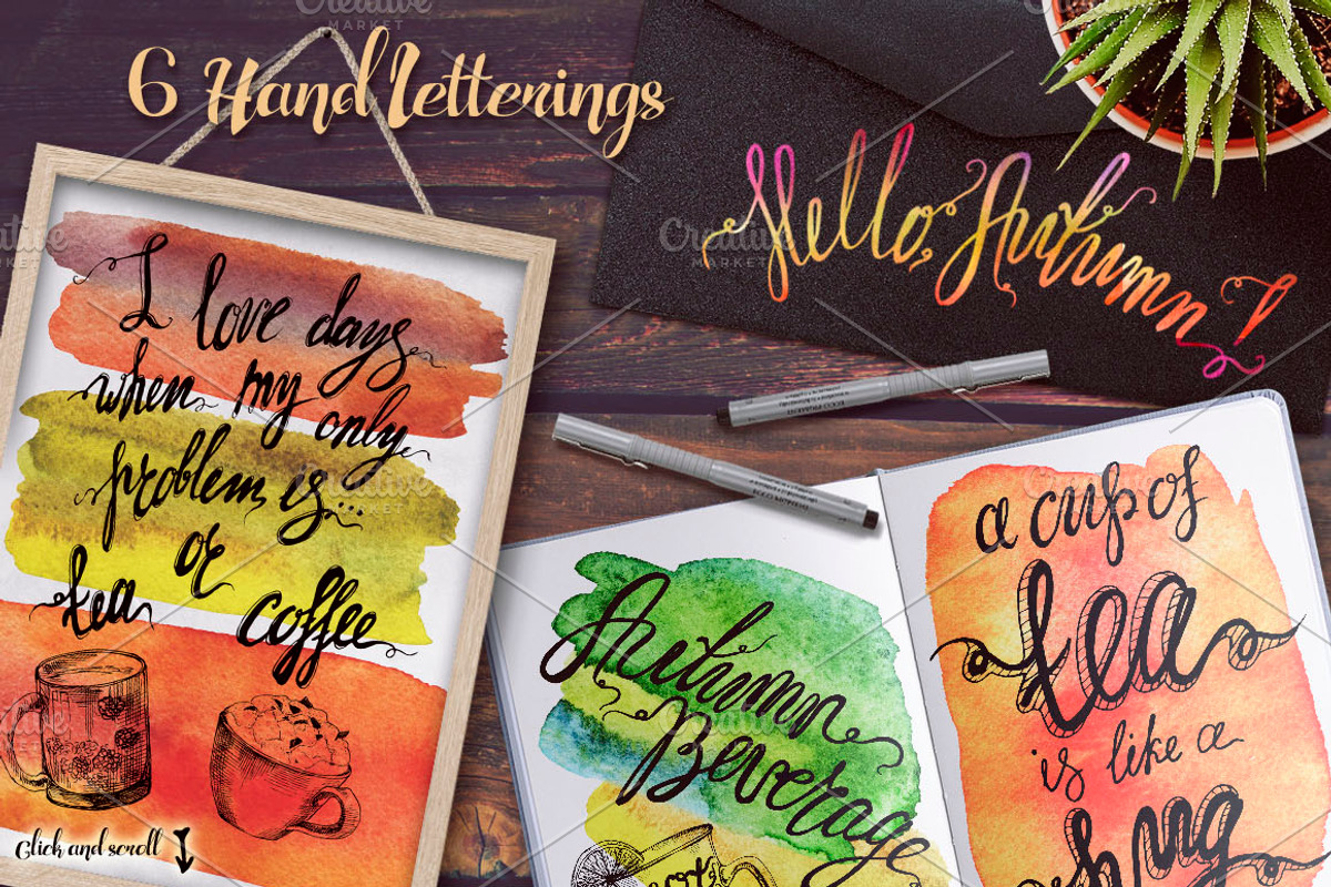 Autumn Beverage Watercolor Set, a Decorative Illustration by Fluffy Unicorn (Photo 4 of 7)