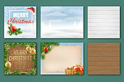 Set for Merry Christmas cards., a Decorative Illustration by belander (Thumbnail 3 of 10)