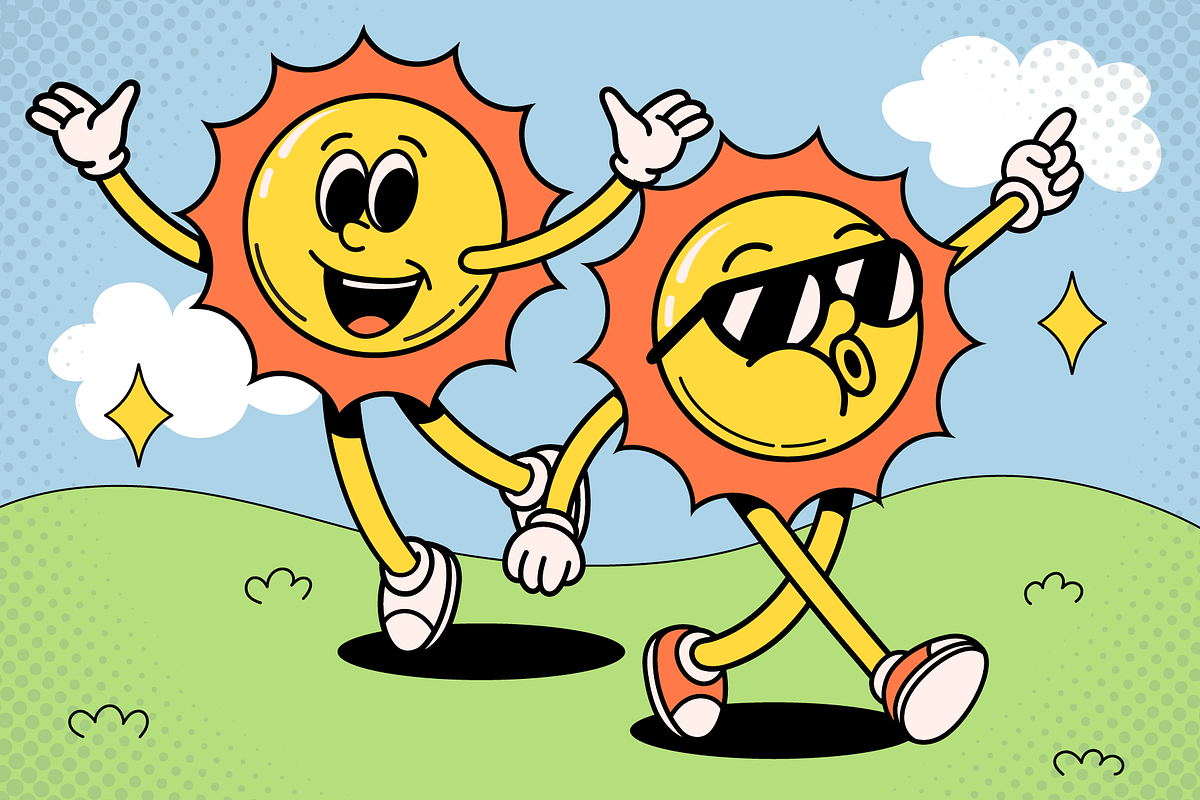 Playful Retro Spring — Character Set, an Object Graphic by Invisual Studio (Photo 3 of 10)