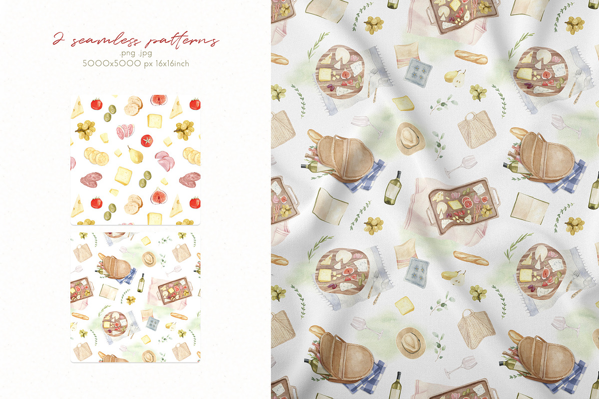 Picnic Time - Illustrations Set, a Food Illustration by Julia M. Watercolor (Photo 14 of 16)
