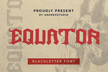 Equator - Blackletter Font