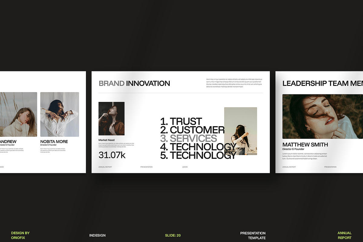 Annual Report Presentation Template, a Presentation Template by Oriofix (Photo 5 of 10)