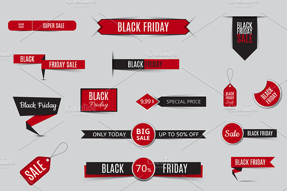 Collection Of Sale Banners