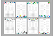 Monthly planners & Weekly lists, a Stationery Template by Lera Efremova (Thumbnail 3 of 4)
