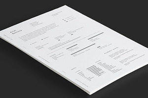 Minimal Timeline Resume Template AI