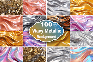 Wavy Metal Texture Background, a Texture Graphic by Forhadx5