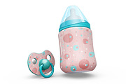 Baby Bottle and Pacifier Vol2 Mockup, a Product Mockup by PixelMockup (Thumbnail 16 of 17)
