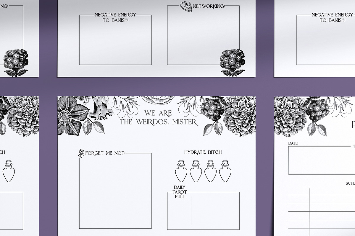 Witchy Daily Planner, a Stationery Template by mallory.jacobson (Photo 6 of 9)