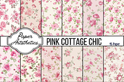 Pink Cottage Chic Background Paper, a Pattern Graphic by Paper Artsthetics (Thumbnail 1 of 5)