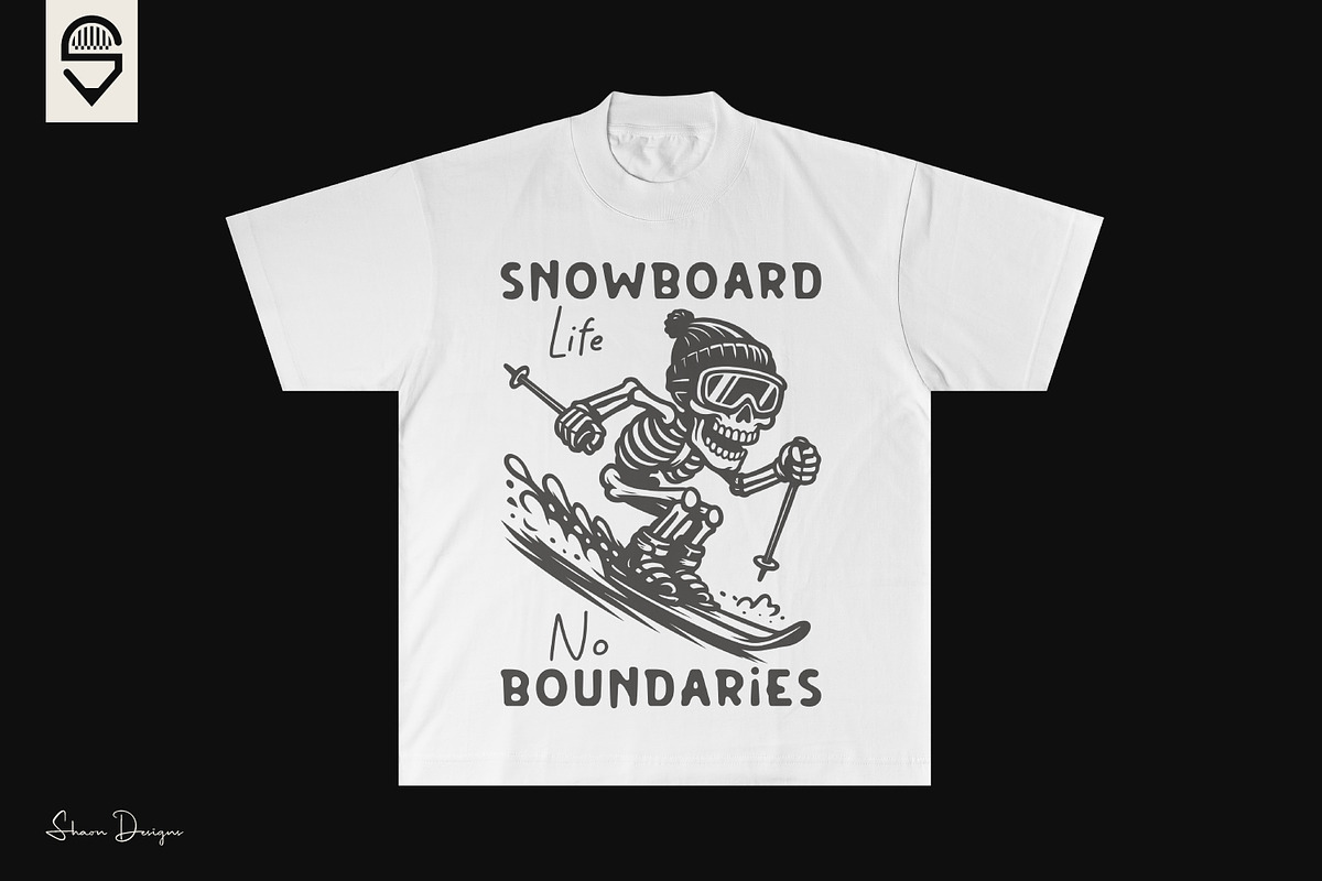 Snowboard Skeleton Design, a Sport Illustration by shaondesigns (Photo 2 of 4)