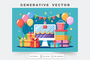 Display of greeting card templates a, a Graphic by Iftikhar Alam