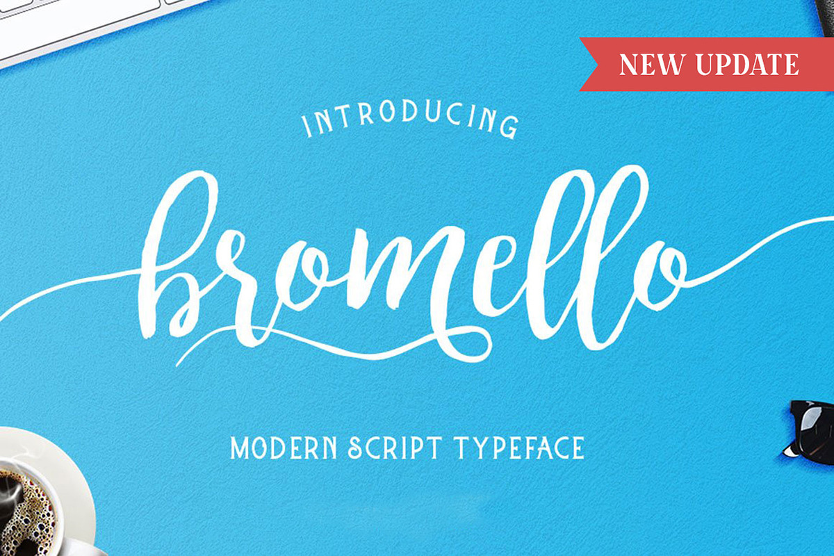 bromello typeface, a Script Font by alit design (Photo 1 of 11)